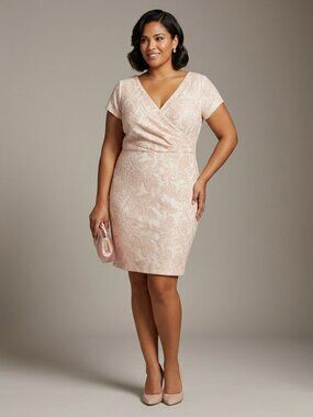 Adrianna Papell Women's Jacquard Cocktail Dress Size 18W